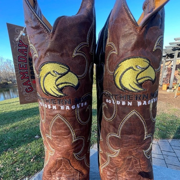 Southern Miss Golden Eagle Gameday Boots Cowboy Boots - Picture 3 of 9